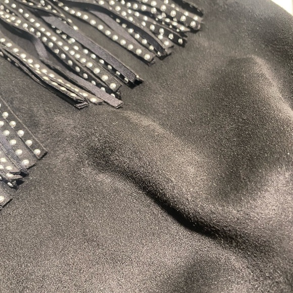 Black Studded Fringe Pullover - Picture 3 of 9
